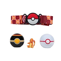 Pokémon - Ensemble de ceinture Clip 'N Go - Salamèche (Charmander) + Honor Ball et Luxe Ball (Premier Ball and Luxury Ball)
