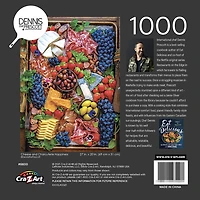 Cra-Z-Art - Dennis Prescott 1000pc Puzzle - Cheese and Charcuterie Happiness