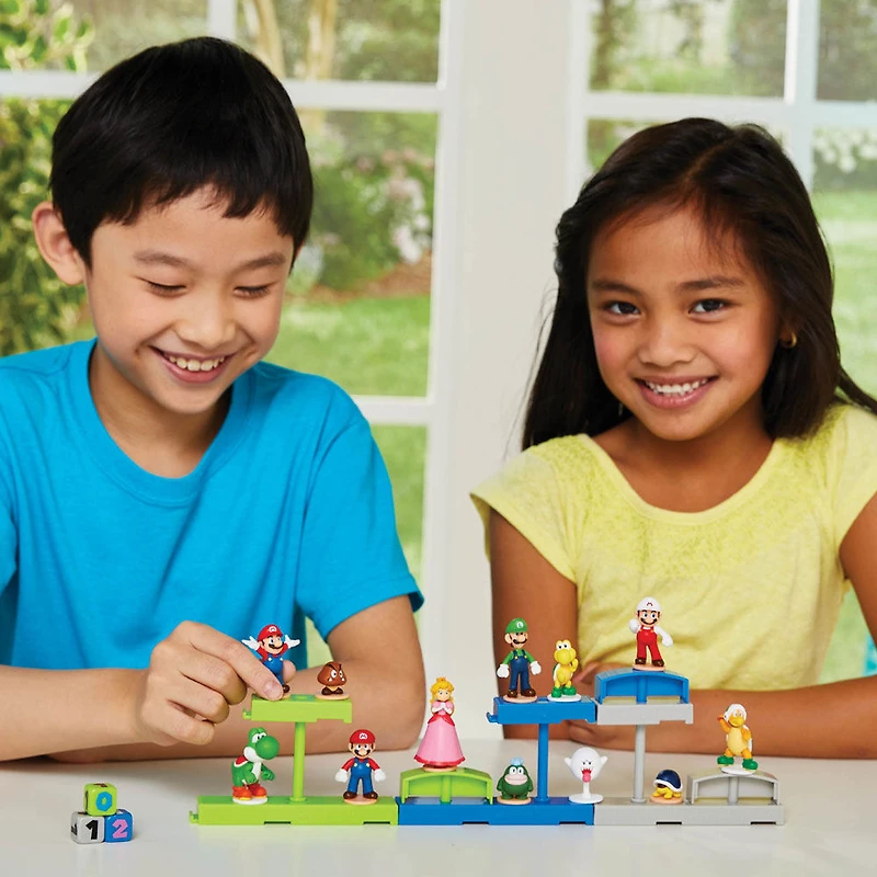Epoch Games Super Mario Balancing Games, jeu d'adresse sur table avec figurines d'action Super Mario à collectionner