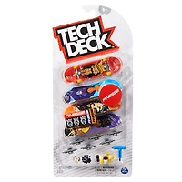 Tech Deck, Ultra DLX Fingerboard 4-Pack, Finessse Skateboards, Collectible and Customizable Mini Skateboards