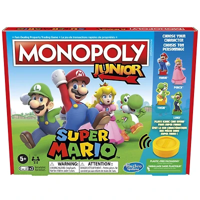 Monopoly Junior édition Super Mario, jeu de plateau