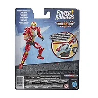 Power Rangers Dino Fury, Dino Knight Ranger rouge, figurine avec clé Dino Fury