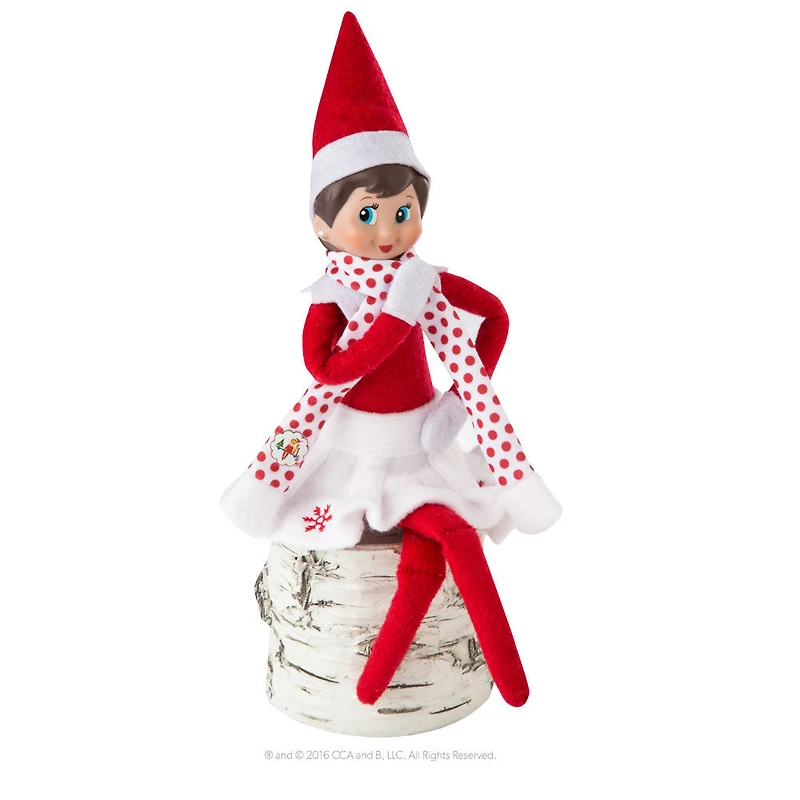  The Elf on the Shelf MD - Ensemble jupe à flocons et foulard, Collection couture de Noël - Édition anglaise