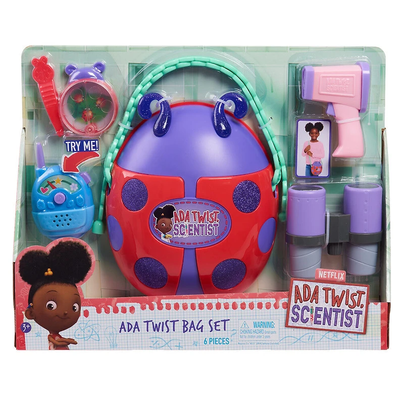 Ensemble Sac Ada Twist, Déguisement et Jeu pour Faire Semblant