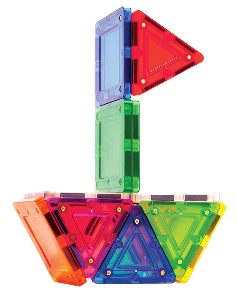 Magformers TileBlox - Coffret de construction Rainbow de 20 pièces magnétiques - les motifs peuvent varier
