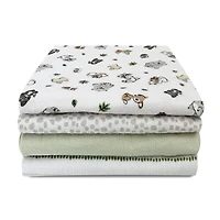 Koala Baby 4 pack Flannel Receiving Blankets Woodland