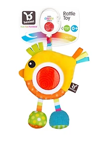 Benbat - Dazzle Friends Travel Rattles - Bird / Yellow / 0-12 Months Old