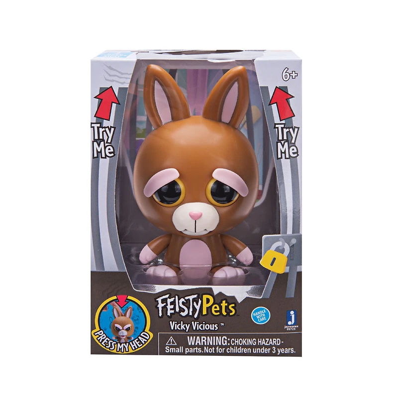 Feisty Pets Vinyl 4 "Vicky Vicious Rabbit.