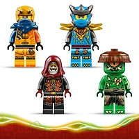 LEGO NINJAGO Le Combat de Riyu, le Dragon Ninja, Jouets de Ninja, Jouet de Construction avec 4 Figurines 71855