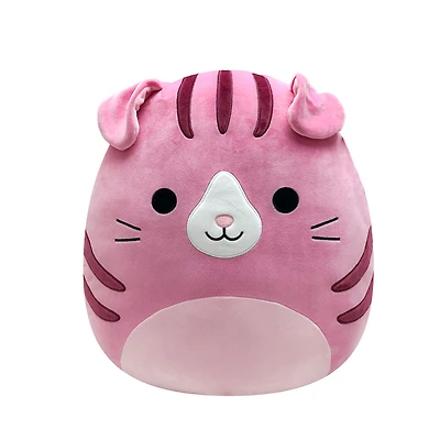 Squishmallows 16" - Geraldine le chat écossais rose
