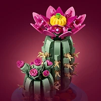 LEGO Botanicals Le Cactus en Fleurs, Décoration Végétale, Jeu de Construction pour les Enfants de 9 Ans et Plus 11509