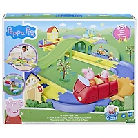 Peppa Pig All Around Peppa's Town Set with Adjustable Track; Includes Vehicle and 1 Figure (English)