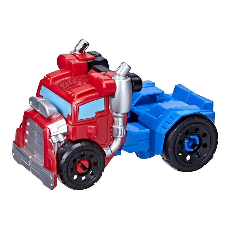 Playskool Heroes Transformers Rescue Bots Academy Optimus Prime Converting Toy, 4.5-Inch Action Figure, Toys for Kids Ages 3 and Up