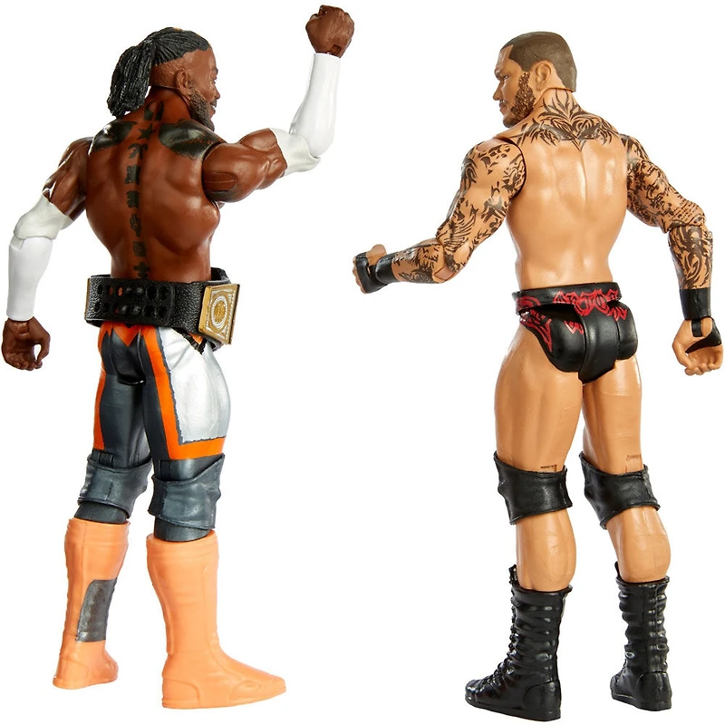 Coffret Combat WWE avec 2 figurines articulées de 15 cm (6 po) et tenues de ring