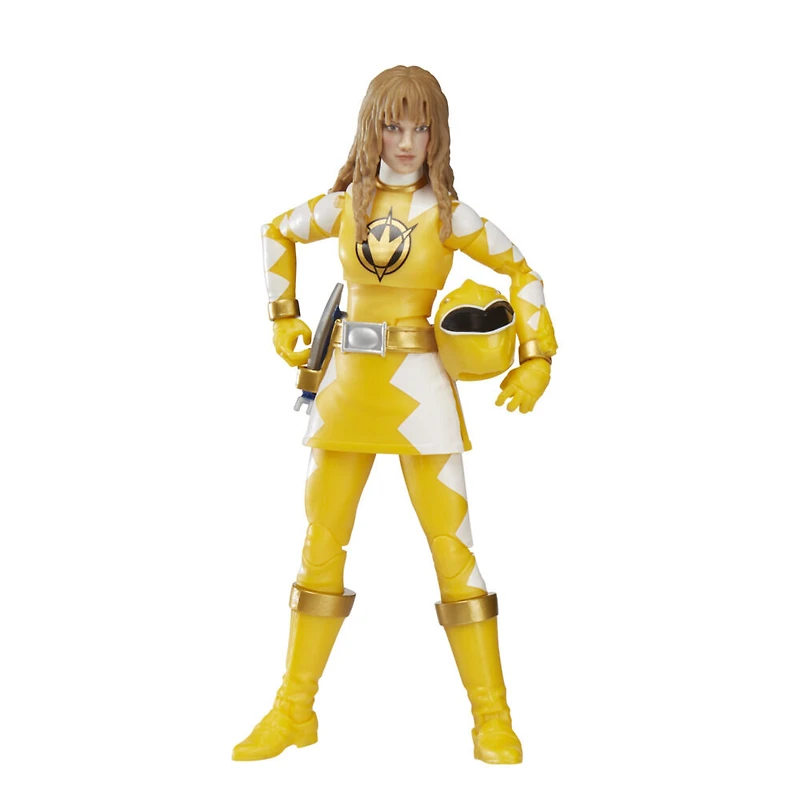 Power Rangers Lightning Collection, Dino Tonnerre Ranger Jaune, figurine articulée premium de 15 cm de collection avec accessoires