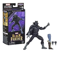 Marvel Legends Series, bandes dessinées classiques Marvel, Black Panther de 15 cm, 2 accessoires et 1 pièce Build-A-Figure