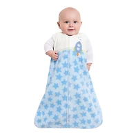 Halo SleepSack Wearable Blanket Applique Micro-Fleece - Blue Rocket Stars - Large