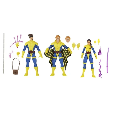 Hasbro Marvel Legends Series, Marvel's Banshee, Gambit et Psylocke, 60e anniversaire des X-Men, figurines Marvel de 15 cm