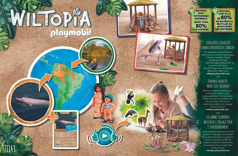 Playmobil - Wiltopia - Paddles et dauphins roses