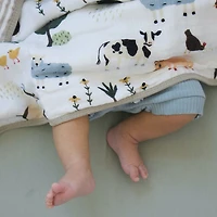 Red Rovr-Organic Cotton Muslin Swaddle Blanket