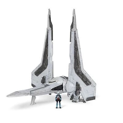 Assortiment de véhicules et figurines Star Wars de 12,7 cm - Chasseur Mandalorien de Classe Kom'rk