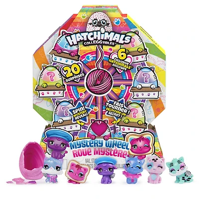 Hatchimals CollEGGtibles, Roue mystère avec 20 surprises à dévoiler (les styles peuvent varier)