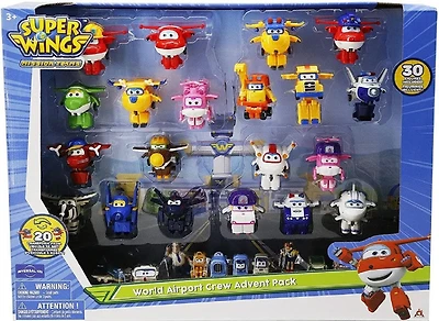 Super Wings Mission Teams World Airport Crew Toy Figures (30 Pack) - R Exclusive