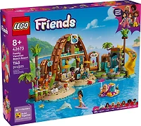 LEGO Friends Les Vacances en Famille au Bord de la Mer, Ensemble de Construction de Jouet, Ensemble de Jeu de Voyage avec des Animaux Marins 42673