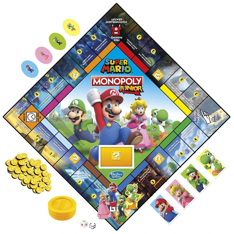Monopoly Junior édition Super Mario, jeu de plateau