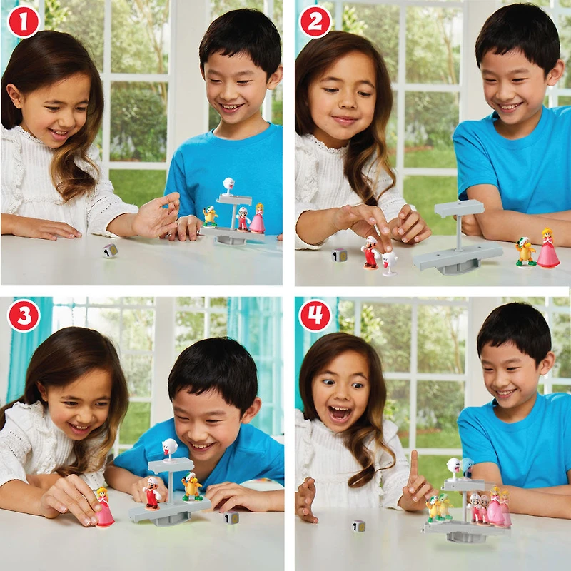 Epoch Games Super Mario Balancing Games, jeu d'adresse sur table avec figurines d'action Super Mario à collectionner