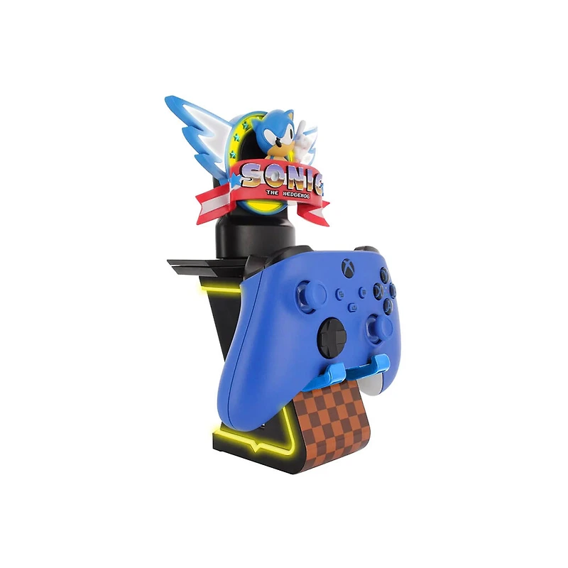 Exquisite Gaming SEGA: Sonic The Hedgehog Cable Guy Ikon éclairant, support de chargement pour téléphone et appareils