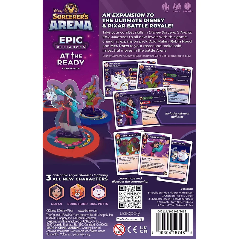 USAopoly Disney Sorcerer's Arena: Epic Alliances At the Ready Card Game Expansion - English Edition