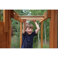 KidKraft Ridgeview Deluxe Clubhouse Wooden Swing Set - R Exclusive