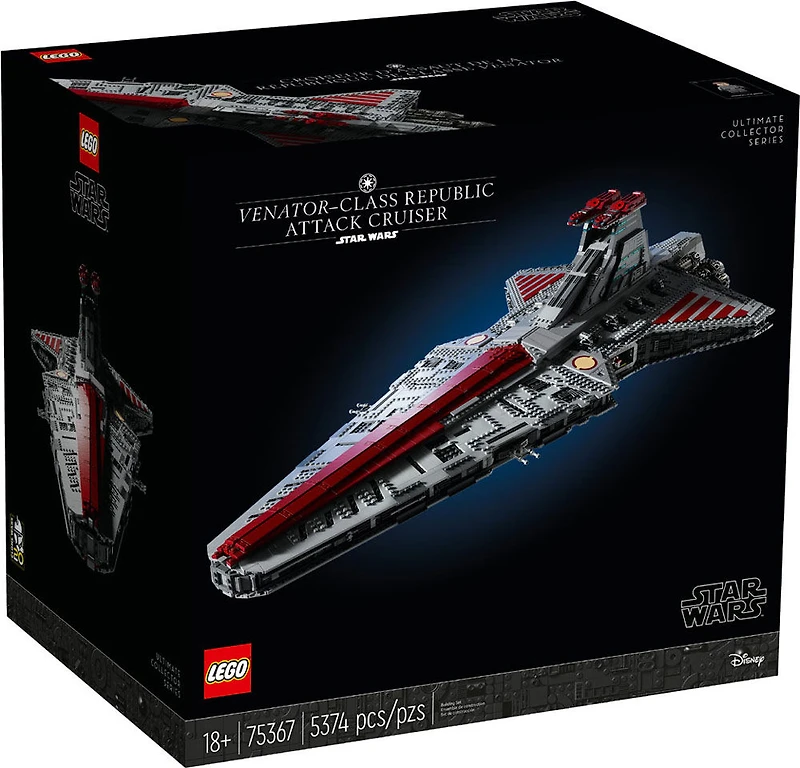 LEGO Star Wars Venator-Class Republic Attack Cruiser Building Set (5,374 Pieces), 75367