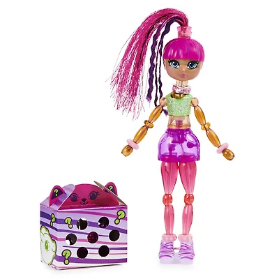Twisty Girlz, Calli Coco Transforming Doll to Collectible Bracelet with Mystery Twisty Petz