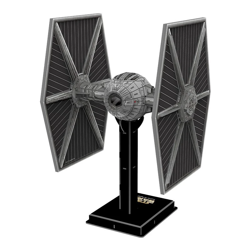 4D Build, Star Wars Tie Fighter/LN, 3D Paper Model Kit, 116 Piece Paper Model Kit