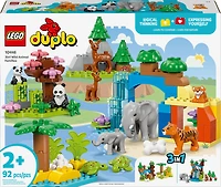LEGO DUPLO Town 3 in 1 Wild Animal Families Building Toy Playset - Preschool Learning Toy - 10446
