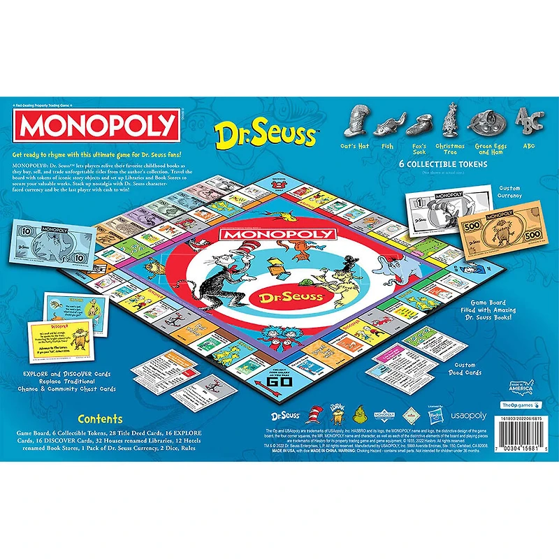 USAopoly MONOPOLY: Dr. Seuss - English Edition