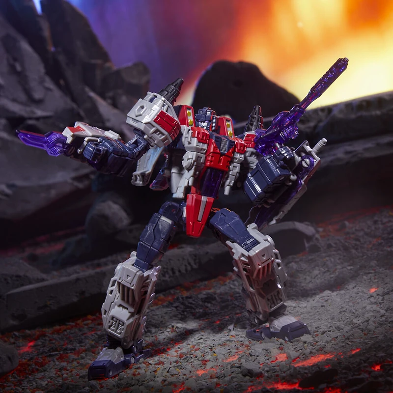 Transformers Generations Legacy United, figurine Cybertron Universe Starscream classe Voyageur