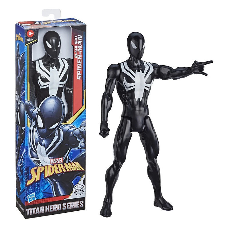 Spider-Man Titan Hero Series Web Warriors Black Suit Spider-Man