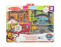 Paw Patrol Panneau labyrinthe de baguette magnétique 4-en-1 en bois