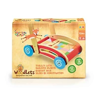 Woodlets - Chariot avec briques - Notre exclusivité