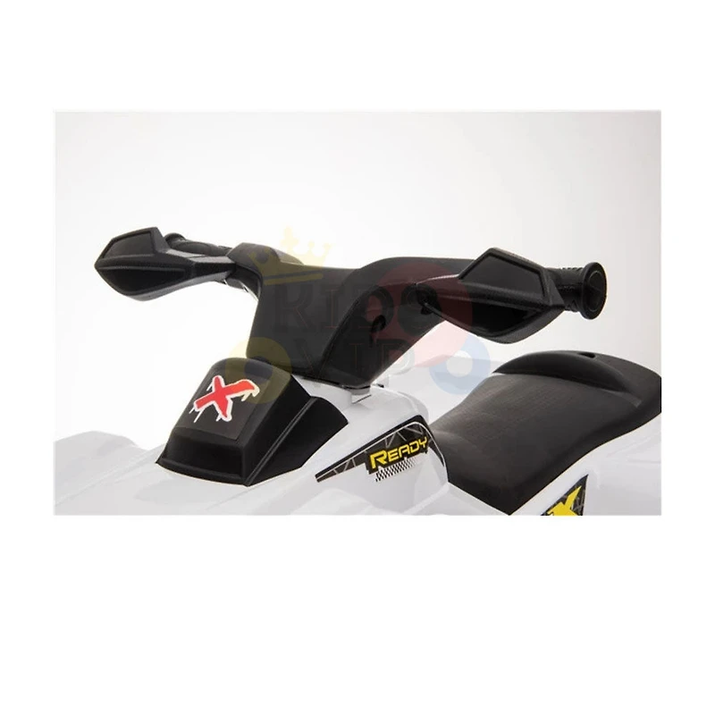 VTT à conducteur porté KidsVip 6V X Edition - Blanc - Édition anglaise