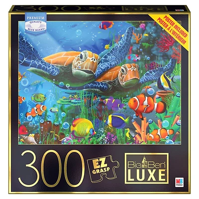 Puzzle Big Ben Luxe de 300 pièces, Tortues des profondeurs