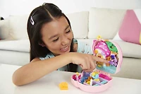 Polly Pocket Unicorn Forest Compact Playset with 2 Micro Dolls and 13 Accessories