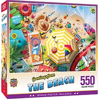Masterpieces Puzzle Company Greetings From - The Beach Casse-Tête De 550 Pièces - Édition anglaise