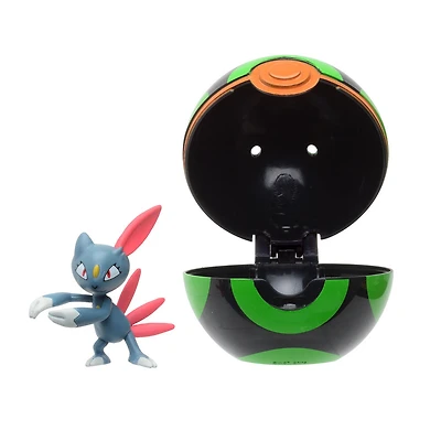 Pokémon - Clip 'N Go - Farfuret (Sneasel) et Sombre Ball (Dusk Ball)