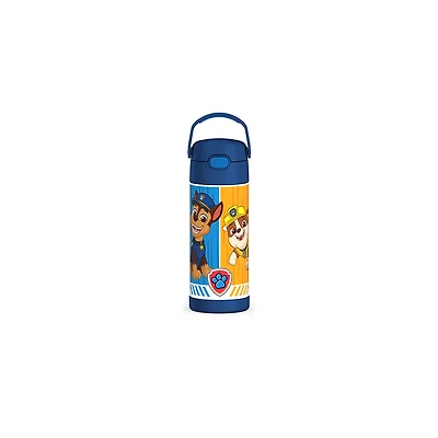 Bouteille isotherme en acier inoxydable FUNtainerMD avec paille, Paw Patrol, 414ml