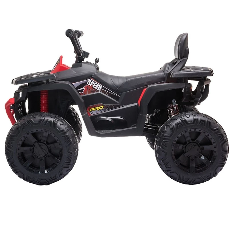 KidsVip 24V Enfants et Tout-Petits Titan Quad/ATV Voiture Eléctrique avec Commande à Distance - Rouge - Édition anglaise