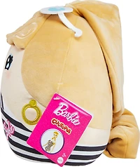 Barbie Cuutopia Plush, 10-inch Soft Pillow Doll with Chevron Swimsuit & Felt Sunglasses, Collectible Toy